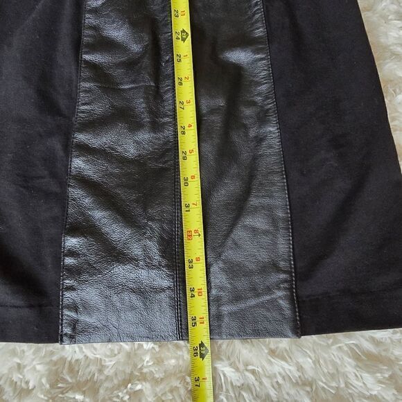 WILSONS Women's Halter Neck Mini Dress Black Size Small Leather Size Small Biker - Picture 10 of 13